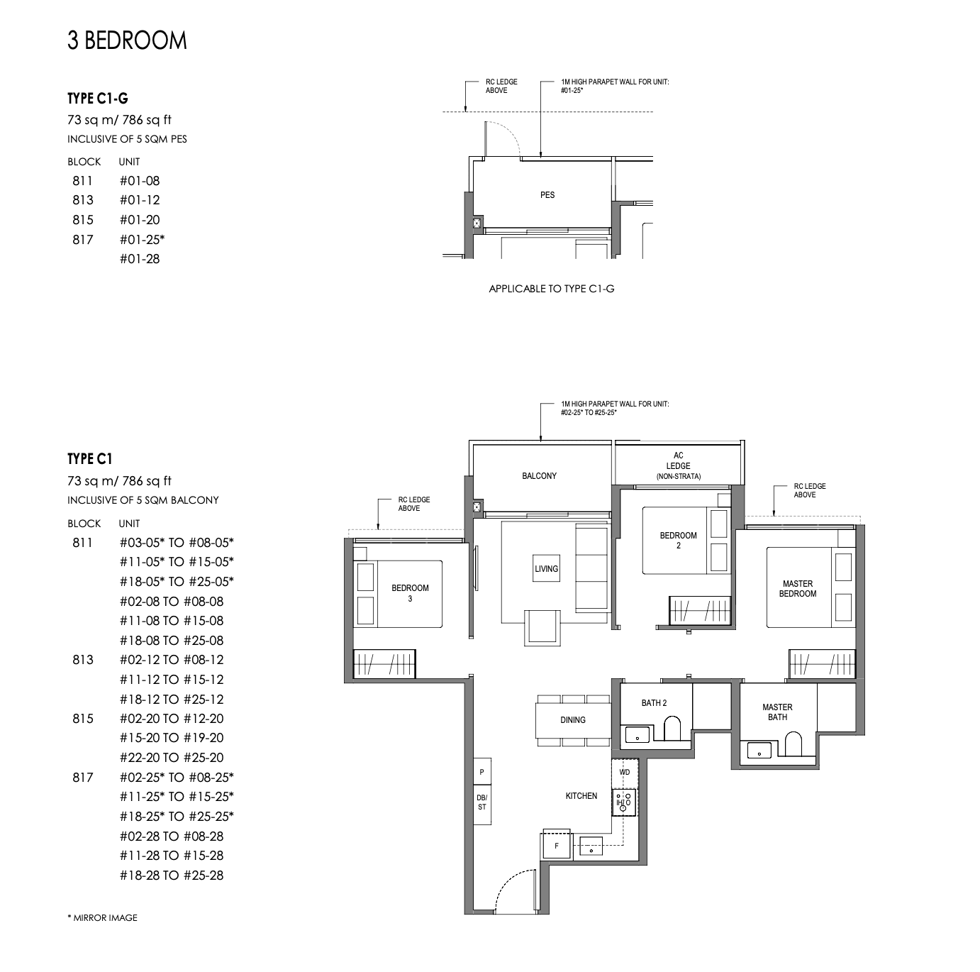 SPRINGLEAF RESIDENCES FLOOR PLAN 3BR