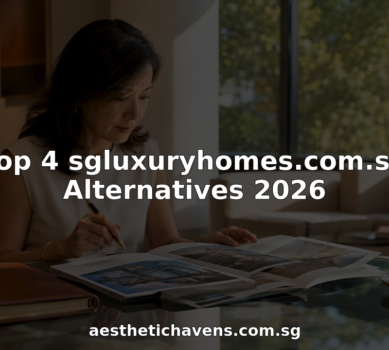 Advisor reviewing luxury property brochures in office