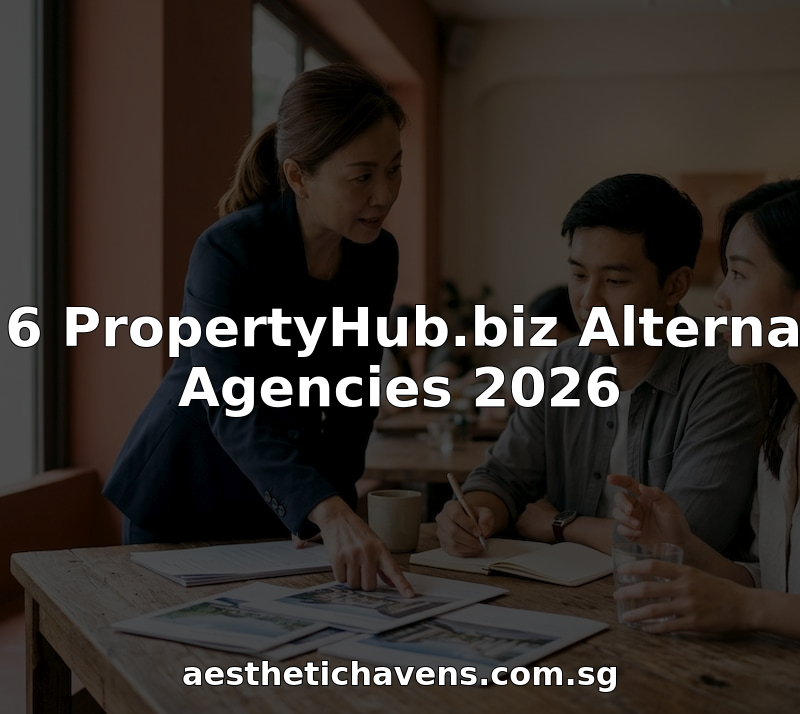 Agent consulting couple at property agency office table