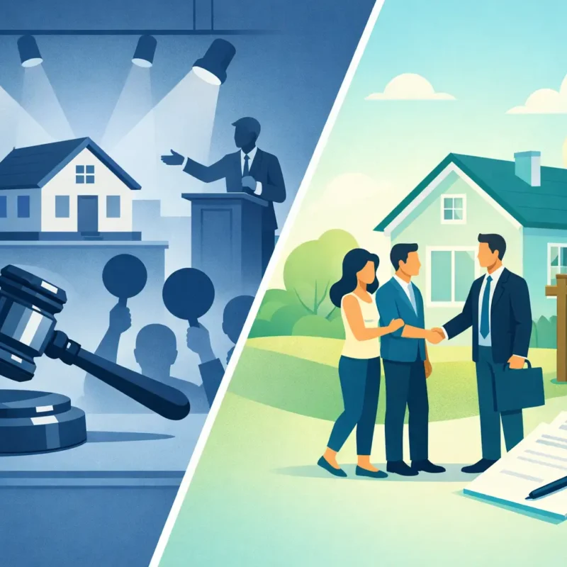 Auction Property Versus Private Sale Compared